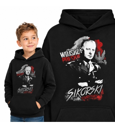 Bluza z kapturem dziecięca Patriotyczna WŁADYSŁAW SIKORSKI